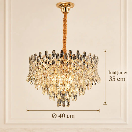 Candelabru MONARCH Nobile: diametru 40 cm și înălțime 35 cm