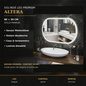 Oglindă LED Altera 80x50 cm – imagine premium