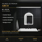 Oglindă LED Arco 60x80 cm – imagine premium
