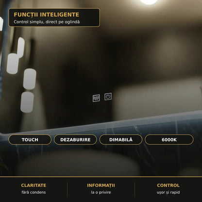 Funcții ARTEA: Touch, dezaburire, dimabilă și 6000K