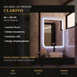 Oglindă LED Clarivo 60x80 cm – imagine premium