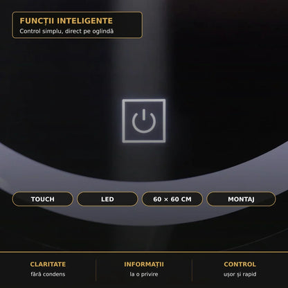 Funcții oglindă Gallio: Touch și LED integrat