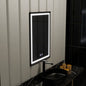 Oglinda LED Rectangulara 60x90cm Edge LUMINOUS Touch Sistem Dezaburire, Rama Neagra