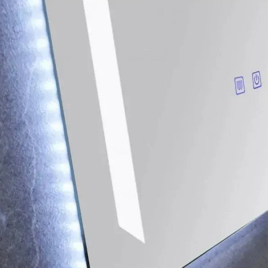 Oglinda LED Rectangulara 60x80 Linea Touch Sistem Dezaburire, Dimabila