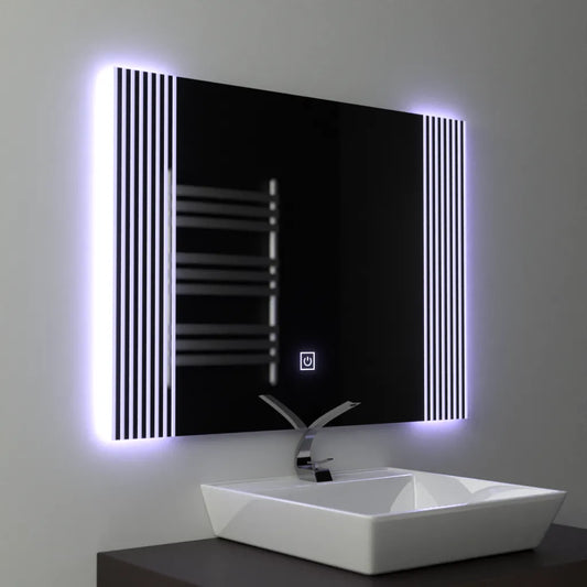 Oglinda LED Rectangulara 80x60cm Infinity Frame Basic Touch