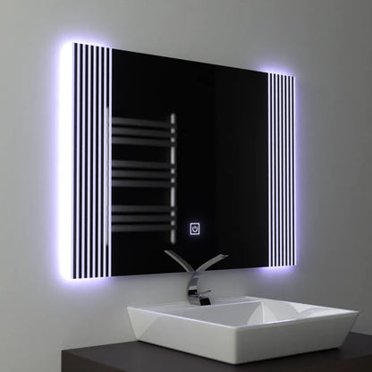 Oglinda LED Rectangulara, 80x60cm, Infinity Frame Basic Touch