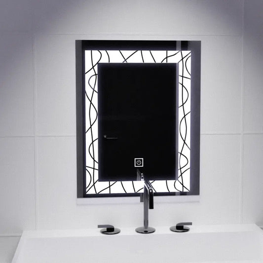 Oglinda LED Rectangulara 60x80cm Deco Frame Basic Touch