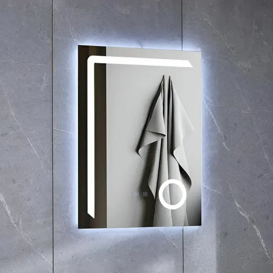 Oglinda LED Rectangulara 60x80 Linea Touch Sistem Dezaburire, Dimabila