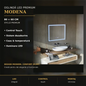 Oglindă LED Modena 80x60 cm – imagine premium