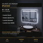 Oglindă LED Piano 80x60 cm – imagine premium