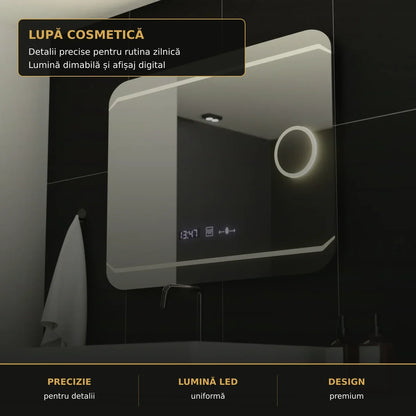 Oglindă LED Stile 80x60 cm – detaliu premium