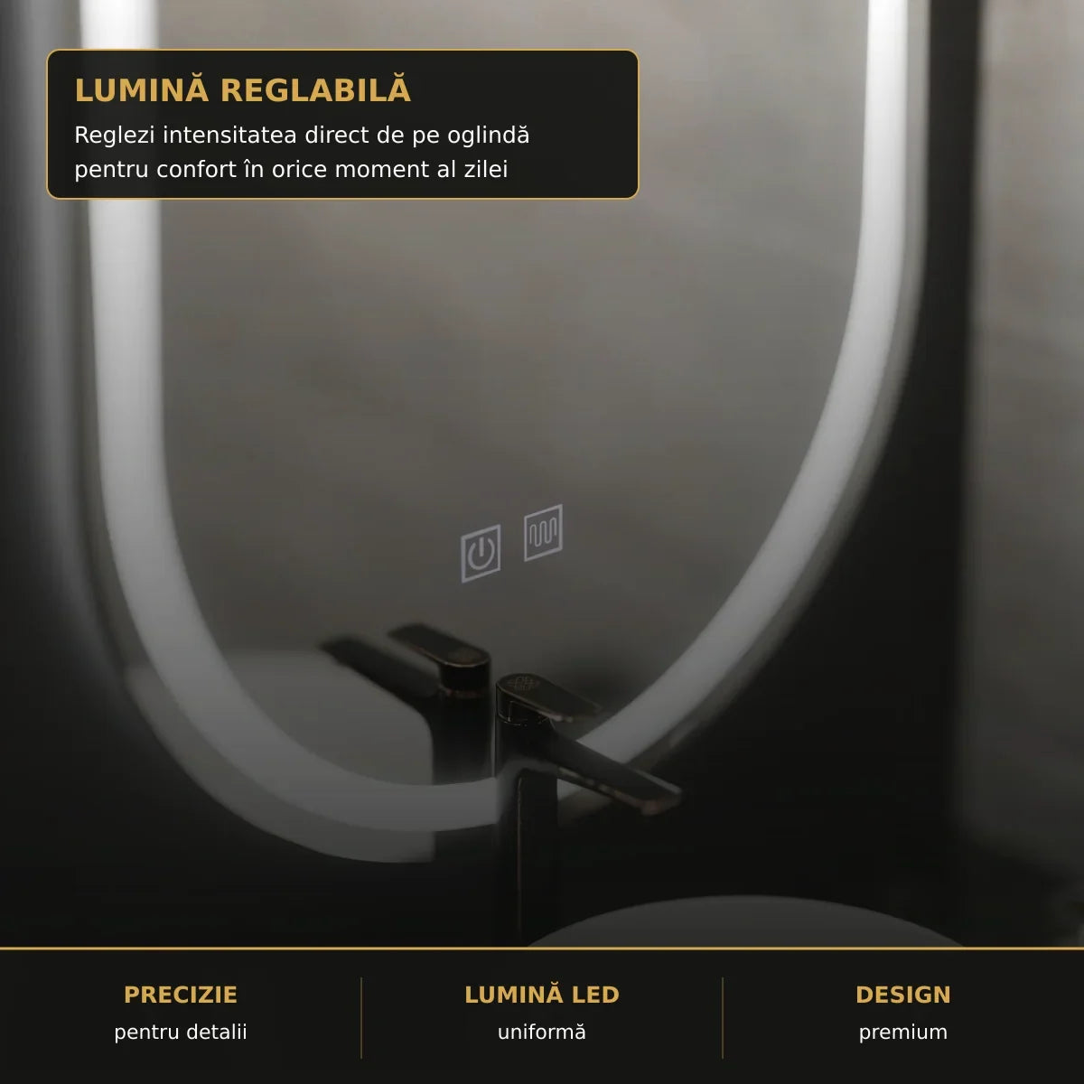 Lumină reglabilă oglindă Velara