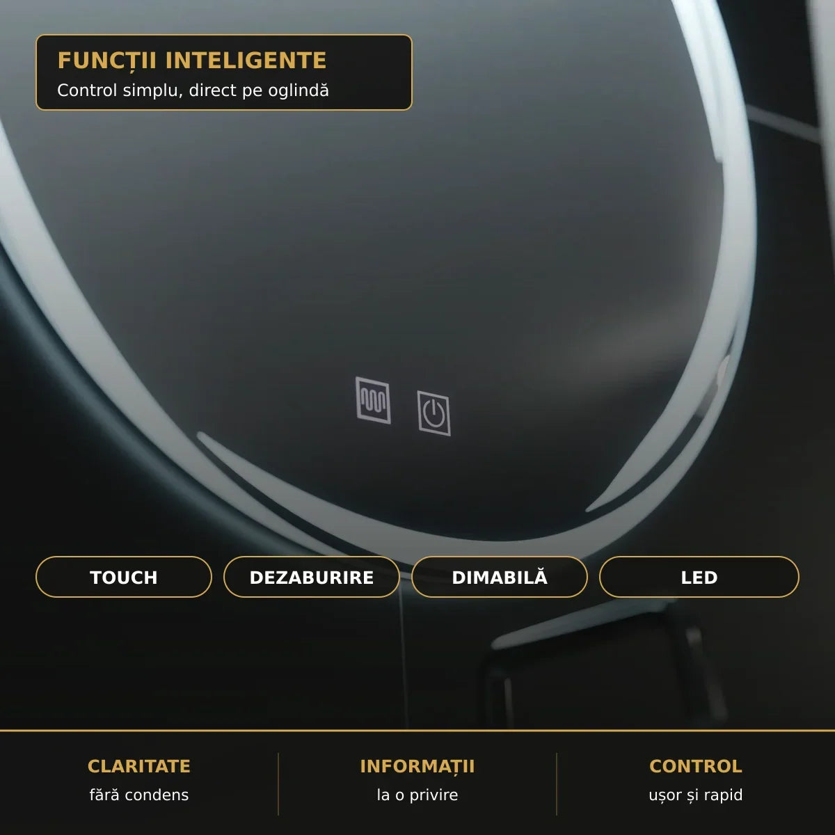 Funcții Zaffiro: Touch, dezaburire și lumină dimabilă