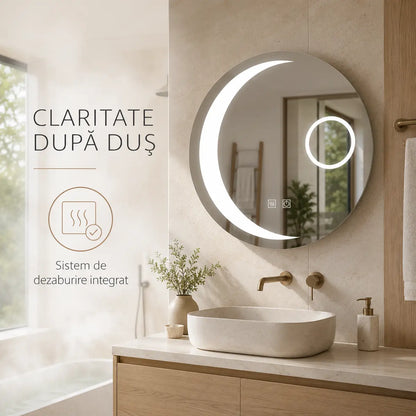 Oglindă LED Orbis – sistem dezaburire