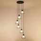 Lustra Forma Diamant, STRUKTUR, 6x E27, Negru, Metal