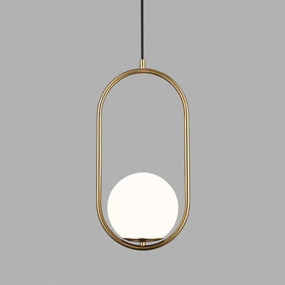 Lustra LOFT Gallery Modern, 1x E27, Alb Auriu, Metal, Inaltime Reglabila