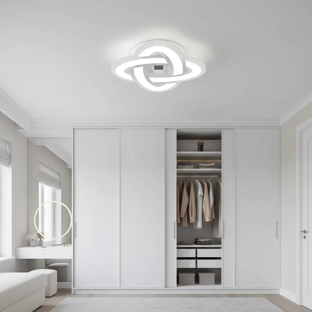 Lustra LED Crinella, lumina Rece/Calda/Neutra, 19W, Alb