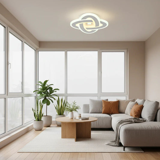 Lustra LED Crinella, lumina Rece/Calda/Neutra, 19W, Alb