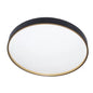 Plafoniera LED Asya 24W, Plastic, Alb si Negru
