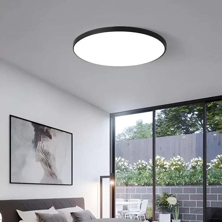 Plafoniera LED SOLIS 27cm 20W Lumina Neutra Negru