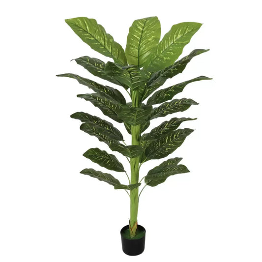 Planta Artificiala 24 Frunze fara Ghiveci 160cm Verde – 160 cm – RegalStore, iluminat interior