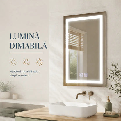 Oglindă LED Radiante – lumină dimabilă