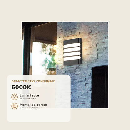 RAISA - lumina rece 6000K si montaj pe perete