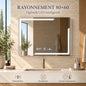 Rayonnement 80x60 oglinda LED inteligenta