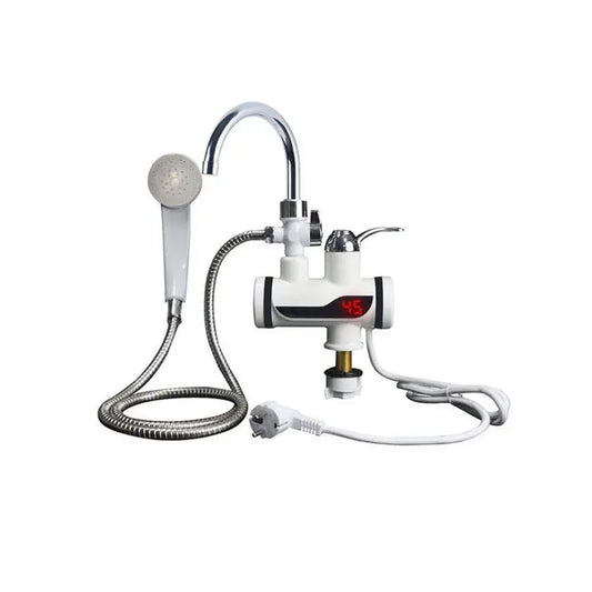 Robinet Electric Instant pentru Apa Calda, Afisaj LCD, Alb, LZ010LY – culoare albă – RegalStore, iluminat interior