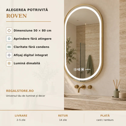 Oglinda LED Roven - beneficii principale