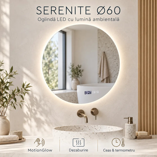 Serenite 60 cm oglinda LED MotionGlow
