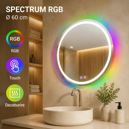 Oglindă LED Spectrum RGB 60 cm – prezentare premium