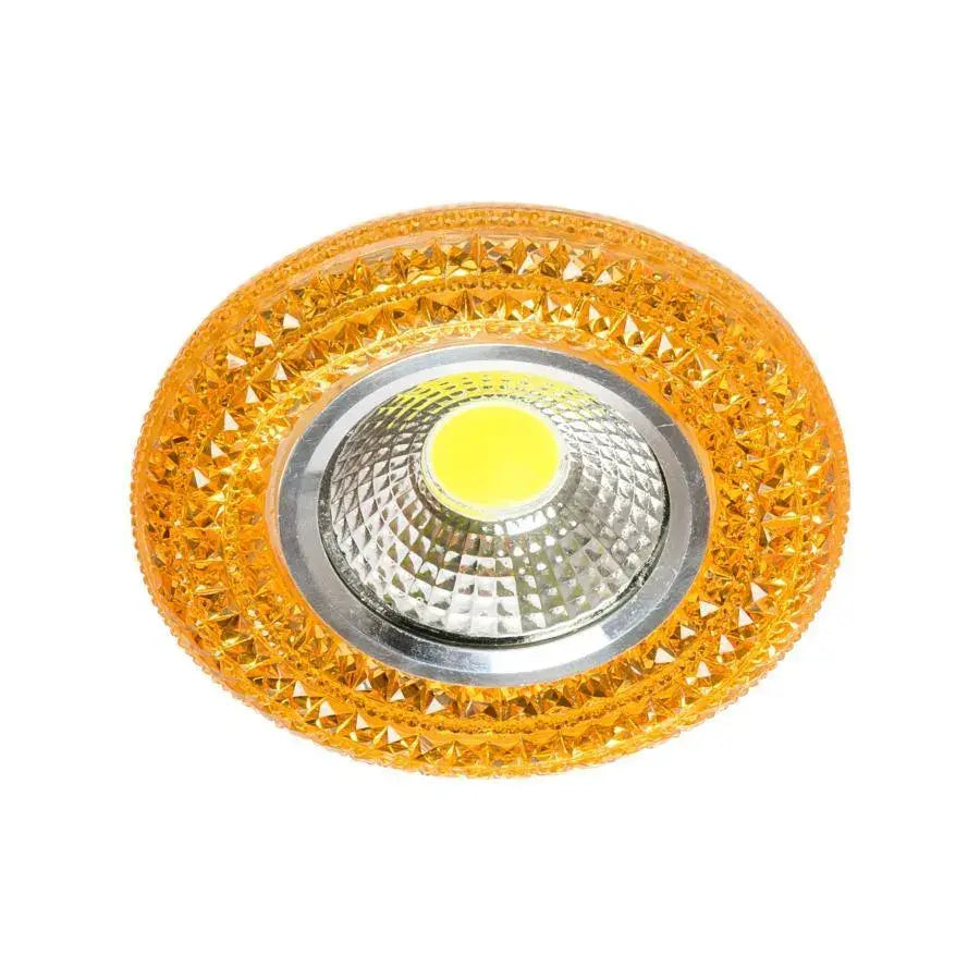 Spot LED Incastrabil, 3W, Sticla, Auriu – spot LED, culoare aurie – RegalStore, iluminat interior
