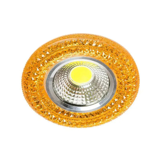 Spot LED Incastrabil, 3W, Sticla, Auriu – spot LED, culoare aurie – RegalStore, iluminat interior