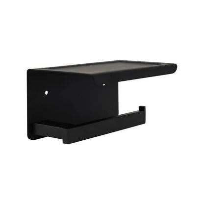 Suport Hartie Igienica cu Suport Telefon/Parfum Negru GJ610 – culoare neagră – RegalStore, iluminat interior