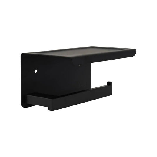 Suport Hartie Igienica cu Suport Telefon/Parfum Negru GJ610 – culoare neagră – RegalStore, iluminat interior