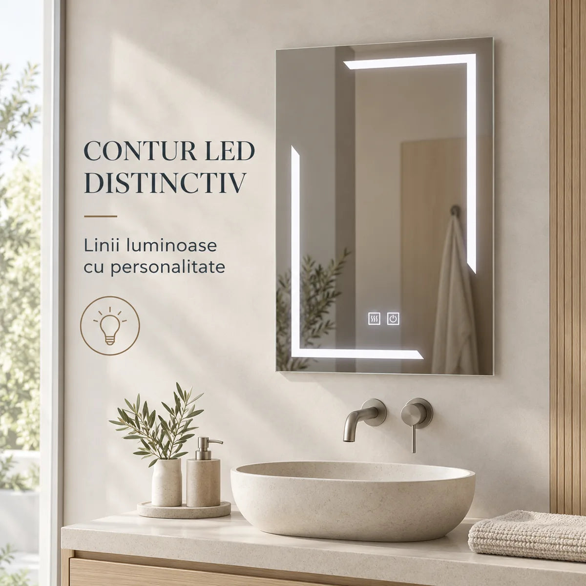 Ulrich 60x80 contur LED distinctiv