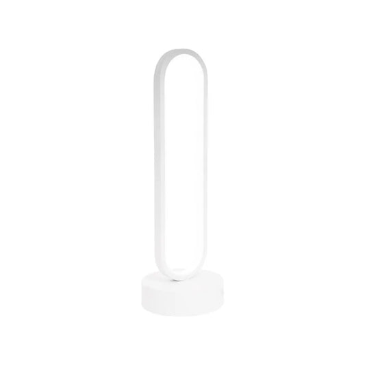 Veioza LED Creatoris, 30W, Lumina Rece/Calda/Neutra, Metal si Acril, Alb