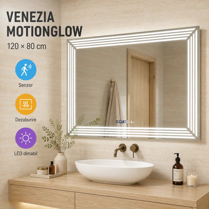 Oglindă LED Venezia 120x80 cm – prezentare premium