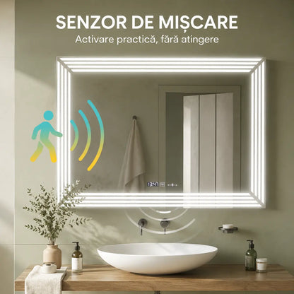 Oglindă LED Venezia – senzor MotionGlow