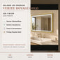 Oglinda LED Verite Royale Gold 120x80 cm - imagine principala