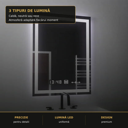 Oglindă LED Verite 45x60 cm – detalii