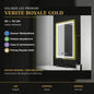Oglindă LED Verite Royale Gold 50x70 cm – prezentare premium