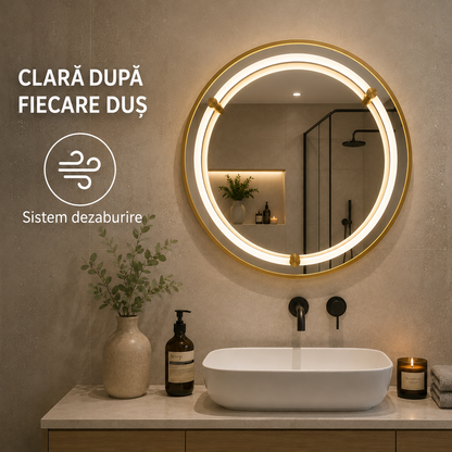 Oglindă LED WARSA - sistem dezaburire