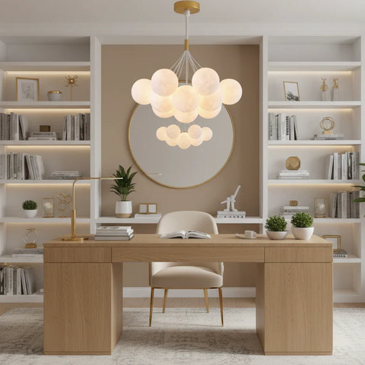Lustra MODERNA, tip Pendul, LOFT Bagliore, Glob, 7xG9, Inaltime Reglabila, Auriu