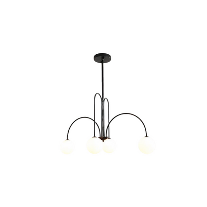 Lustra cu Abajur, Torino, 4xE14, Negru, Metal