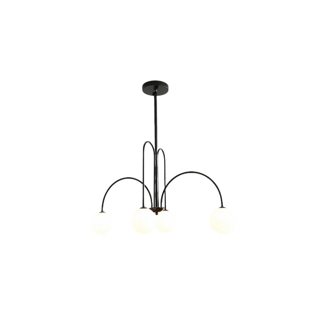 Lustra cu Abajur, Torino, 4xE14, Negru, Metal