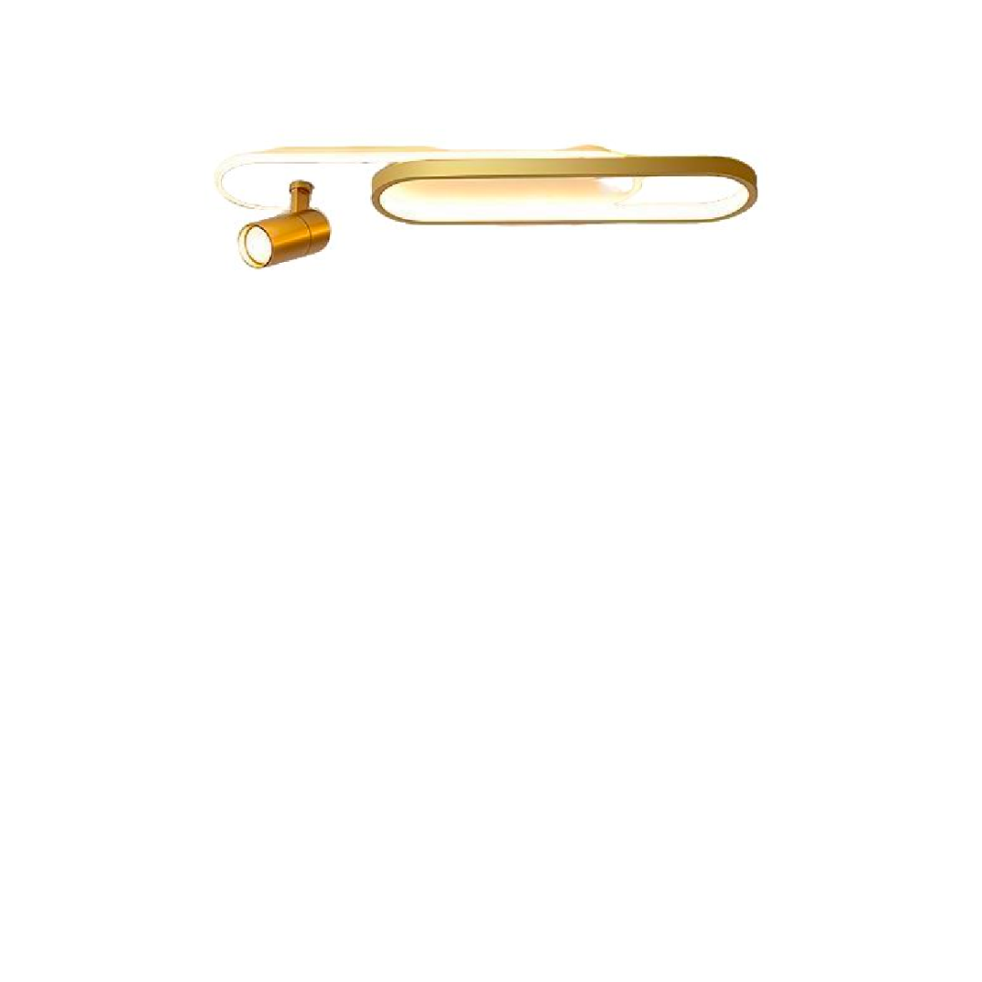 Lustra LED cu Proiector Reglabil FISSO Camilla, 49W, lumina Rece/Calda/Neutra, Auriu Lucios – RegalStore