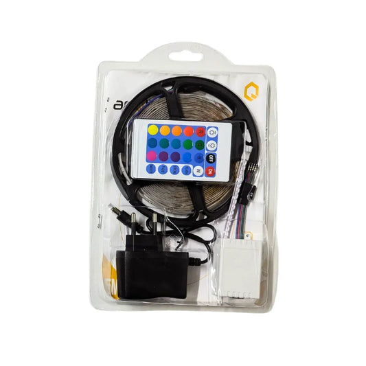 Kit Banda LED 2835 cu telecomanda, RGB, 10W/m, 5m, IP44 – RegalStore