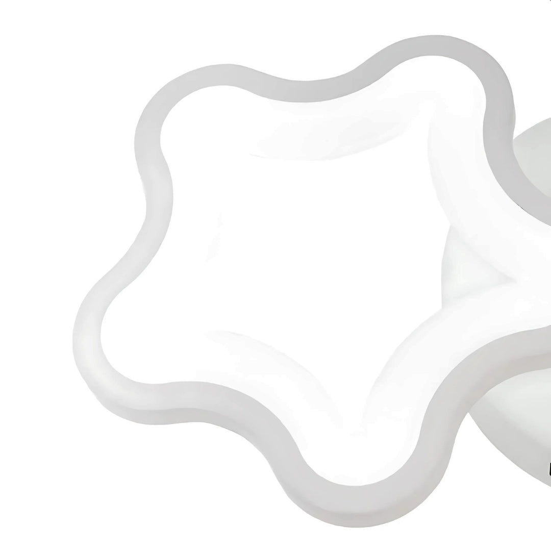 Lustra LED Stelarium, 40W, Lumina Calda 4000K, Acril, Alb